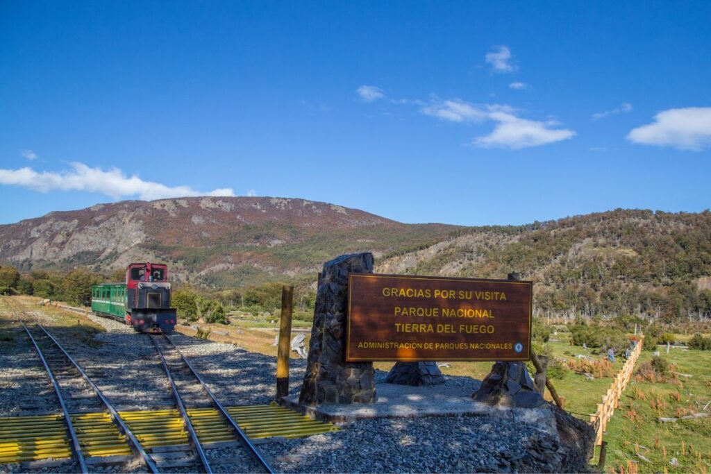 Cartel de entrada al parque nacional